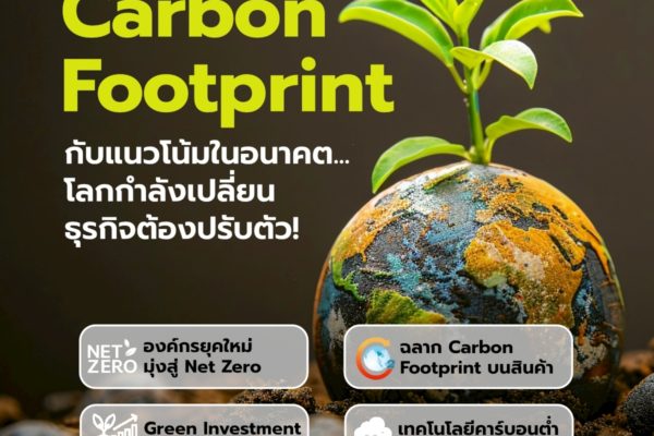 Carbon Footprint กับแนวโน้มในอนาคต…โลกกำลังเปลี่ยน ธุรกิจต้องปรับตัว!