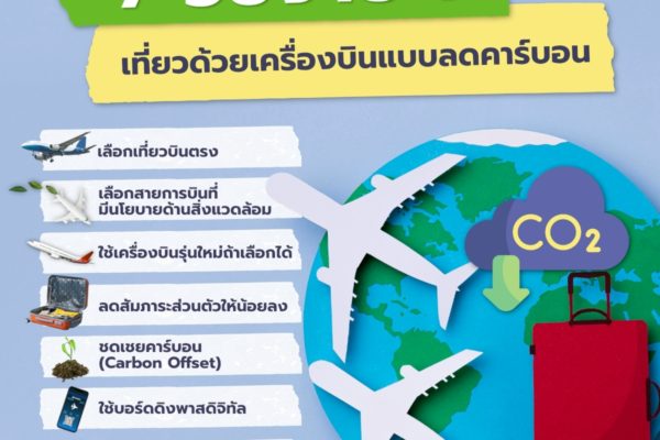 7 วิธีง่ายๆ เที่ยวด้วยเครื่องบินแบบลดคาร์บอน