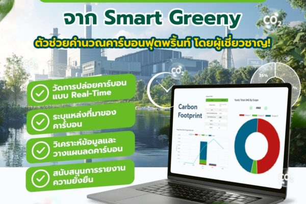 Carbon Footprint Software จาก Smart Greeny ตัวช่วยคำนวณคาร์บอนฟุตพริ้นท์ โดยผู้เชี่ยวชาญ!