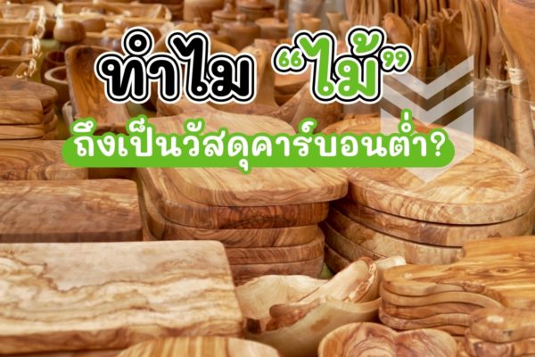 ทำไม “ไม้” ถึงเป็นวัสดุคาร์บอนต่ำ?