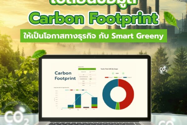 เปลี่ยนข้อมูล Carbon Footprint ให้เป็นโอกาสทางธุรกิจ กับ Smart Greeny
