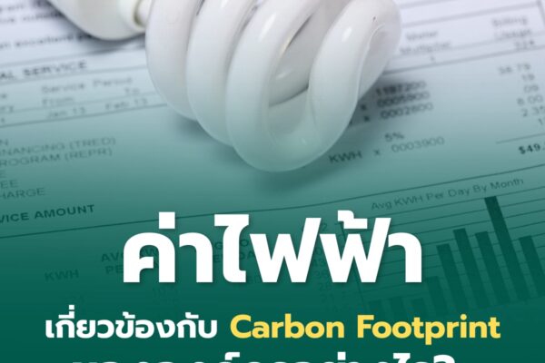 ค่าไฟฟ้าเกี่ยวข้องกับ Carbon Footprint ขององค์กรอย่างไร?